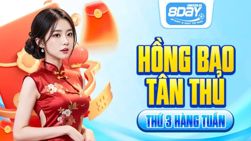Đăng ký 8Day - Nhận ngay ưu đãi độc quyền HOT cho tân thủ 4 8Day nhà cái có nhiều ưu đãi riêng cho tân thủ